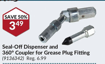 Princess Auto Seal-Off Dispenser and 360° Coupler for Grease Plug Fitting (9136342) offer