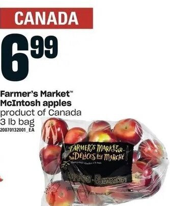 Loblaws Farmer's Market™ McIntosh apples offer
