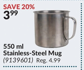 Princess Auto 550 ml Stainless-Steel Mug offer