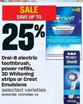 Loblaws Oral-B electric toothbrush offer