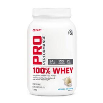 Gnc pro performance® 100% whey - vanilla ice cream - 25 servings