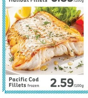 IGA Pacific Cod Fillets frozen offer