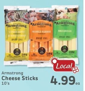 IGA Armstrong cheese sticks 10's offer