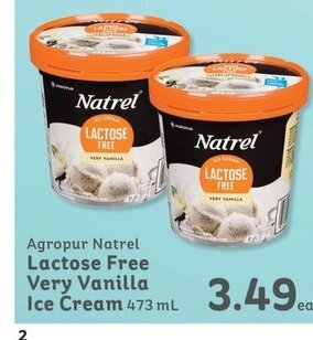 IGA Agropur Natrel Lactose Free Very Vanilla Ice Cream 473 mL offer