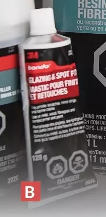 Princess Auto Glazing and spot putty offer