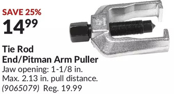 Princess Auto Tie rod end/pitman arm puller offer