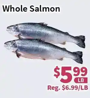 Blue Sky Supermarket Whole salmon offer