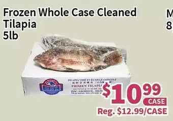 Blue Sky Supermarket Frozen whole case cleaned tilapia offer