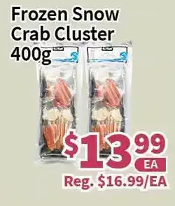Blue Sky Supermarket Frozen snow crab cluster offer