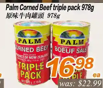 Seasons Foodmart Palm corned beef triple pack offer