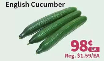 Blue Sky Supermarket English cucumber offer