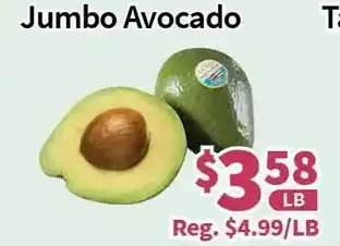 Blue Sky Supermarket Jumbo avocado offer