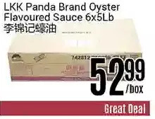 Nations Fresh Foods Lkk panda brand oyster flavoured sauce offer