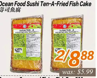 Seasons Foodmart Ocean food sushi ten-a-fried fish cake offer
