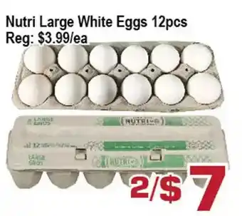 Top Food Supermarket Nutri large white eggs offer