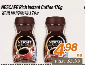 Seasons Foodmart Nescafe rich instant coffee offer