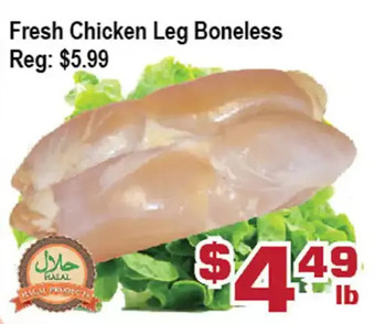 Top Food Supermarket Fresh chicken leg boneless offer