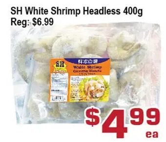 Top Food Supermarket Sh white shrimp headless offer