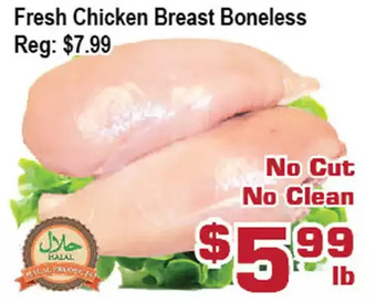 Top Food Supermarket Fresh chicken breast boneless offer