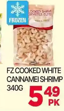 H-Mart Fz cooked white cannamei shrimp offer