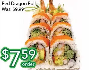 Ample Food Market Red dragon roll offer