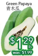 Ample Food Market Green papaya offer
