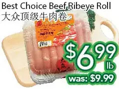 Ample Food Market Best choice beef ribeye roll offer