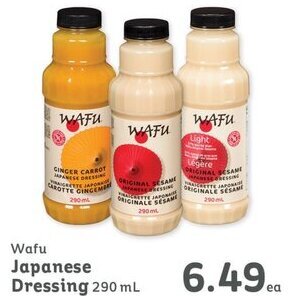 IGA Wafu Japanese6.99ea Dressing 290 mL Dressing 290 mL offer
