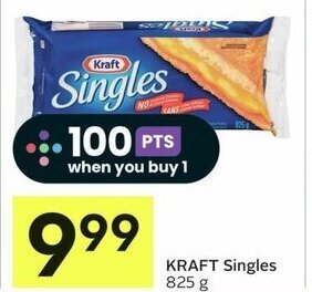 IGA KRAFT Singles 825 g offer