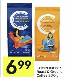 IGA COMPLIMENTS Roast & Ground Coffee 300 g offer