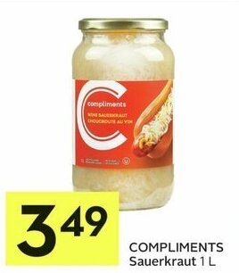IGA COMPLIMENTS Sauerkraut 1 L offer