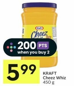 IGA KRAFT Cheez Whiz 450 g offer