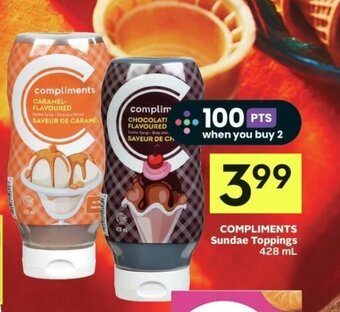 IGA COMPLIMENTS Sundae Toppings 428 mL offer