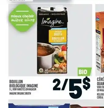 Metro Bouillon Biologique Imagine offer