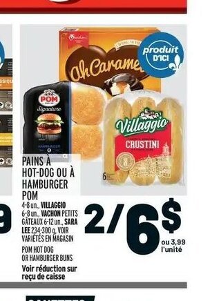 Metro Pains A Hot-Dog Ou A Hamburger Pom offer
