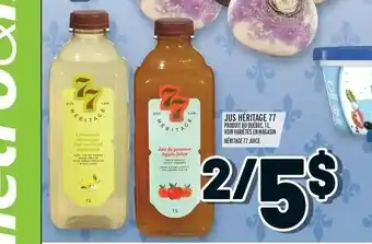 Metro Jus Héritage 77 offer