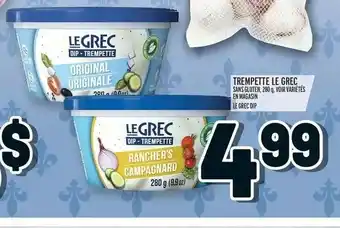 Metro Trempette Le Grec offer