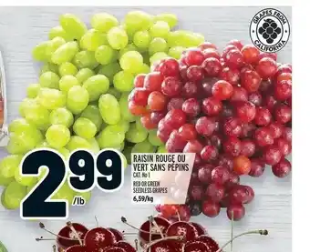 Metro Raisin Rouge, Ou Bert Sans Pepins offer