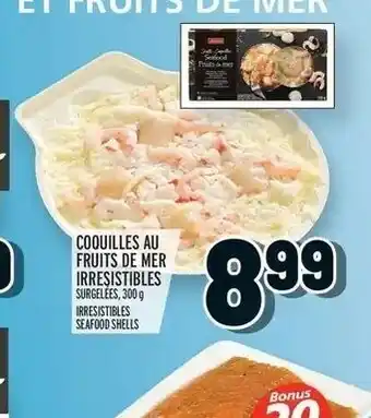 Metro Coquilles Au Fruits De Mer Irresistibles offer