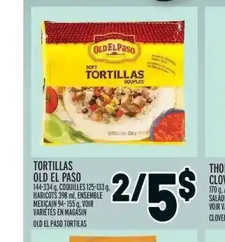 Metro Tortillas Old EL Paso offer