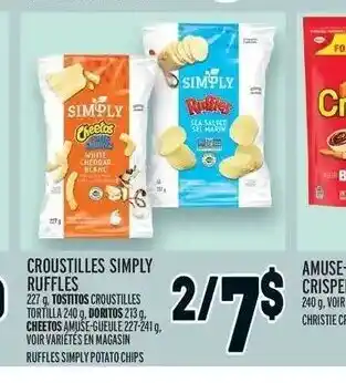 Metro Croustilles Simply Ruffles offer