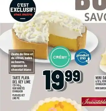 Metro Tarte Playa Del Key Lime offer