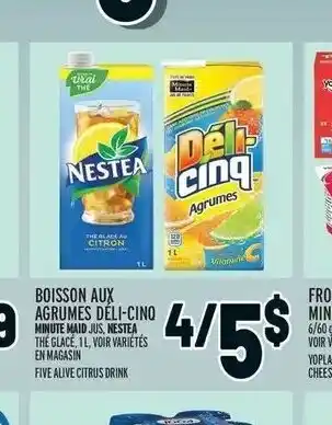 Metro Boisson Aux Agrumes Deli-Cino offer