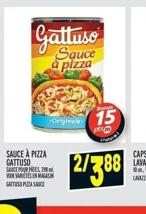 Metro Sauce a Pizza Gattuso offer