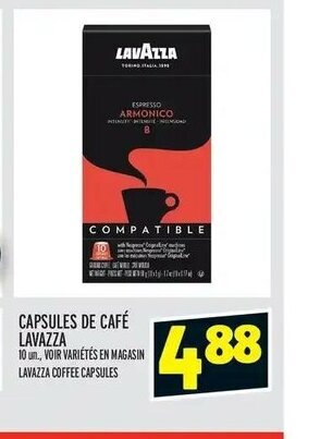 Metro Capsules De Café lavazza offer