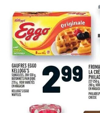 Metro Gaufres Eggo Kellogg's offer
