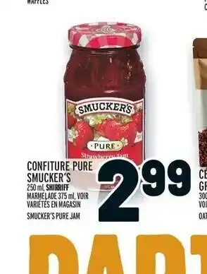 Metro Confriture Pure Smucker's offer
