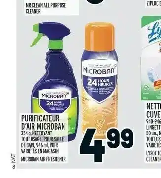 Metro Purificateur d'air microban offer