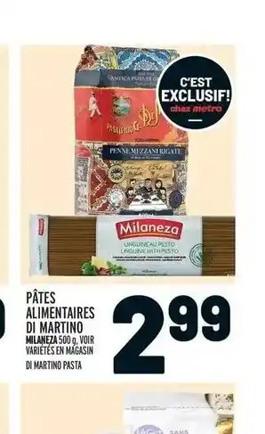 Metro pates Alimentaires Di Martino offer