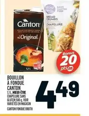 Metro Bouillon A Fonde Canton offer